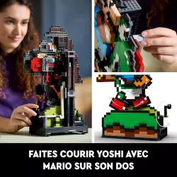 Mecanisme a manivelle pour faire courir Yoshi et deployer sa langue LEGO 71438