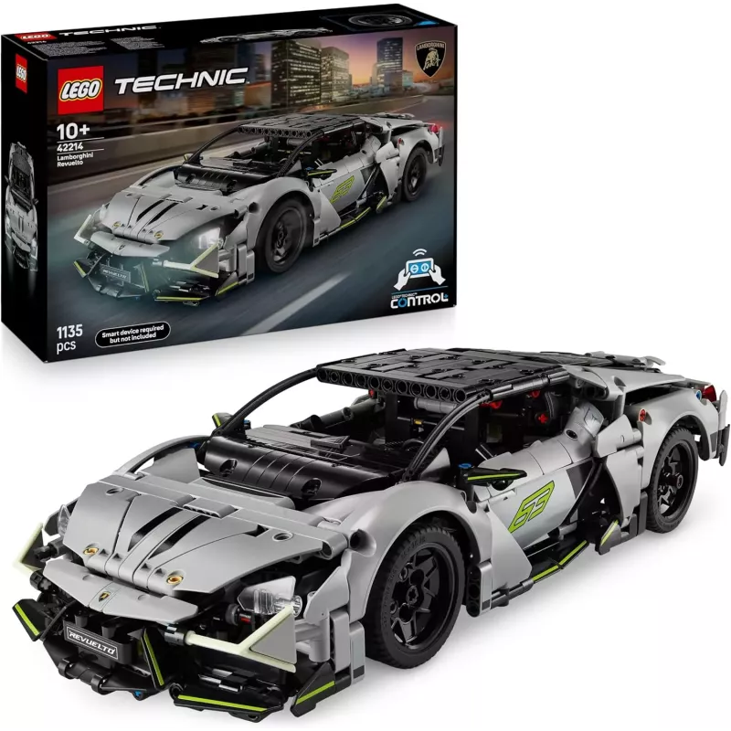 Boite officielle du set LEGO Technic 42214 La Supercar Lamborghini Revuelto neuf scelle