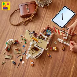 Interieur meuble de la cuisine de Sanji et dortoir du bateau pirate LEGO 75639
