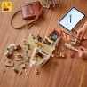 Interieur meuble de la cuisine de Sanji et dortoir du bateau pirate LEGO 75639