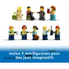 Minifigures LEGO City de pilotes hotesse de l air agents et voyageurs avec bagages