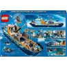Verso de la boite LEGO City 60368 illustrant la flottabilite reelle et le code barre EAN 5702017416403