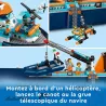 Figurine d orque articulee et bateau pneumatique de recherche polaire LEGO 60368