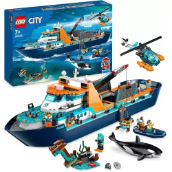 Boite officielle du set LEGO City 60368 Le Navire d Exploration Arctique bateau flottant neuf scelle