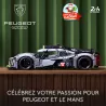 Hypercar LEGO Technic Peugeot 9X8 vue de profil sans aileron arriere