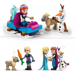 Figurines LEGO Disney d Elsa Anna Kristoff bonhomme de neige Olaf et bebe renne 43244