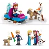 Figurines LEGO Disney d Elsa Anna Kristoff bonhomme de neige Olaf et bebe renne 43244