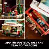 Vue arriere ouverte des interieurs meubles avec instruments et jouets set LEGO 10308