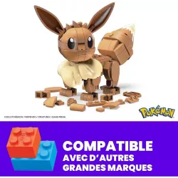 Detail de la tete et des grandes oreilles de la figurine Evoli MEGA HDL84