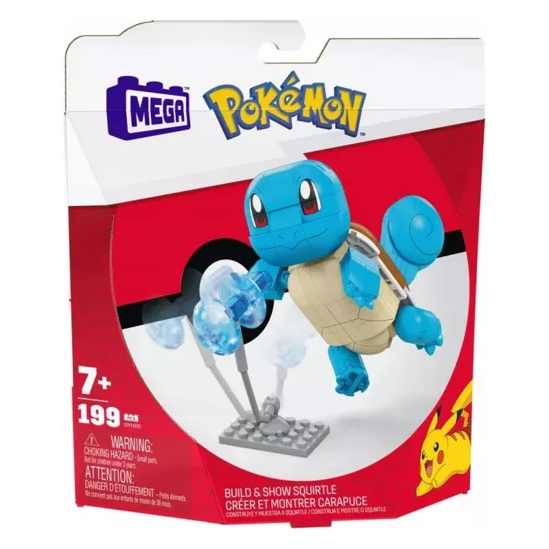 Boite officielle du set MEGA Pokemon GWW49 Creer et Montrer Carapuce 199 pieces neuf scelle