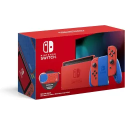 Boite d'origine de la console Nintendo Switch Edition Limitee Mario Bleu et Rouge neuve sous scelle