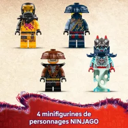 Figurines LEGO Ninjago et armes du set 71843 Le robot dragonnier de Rogue