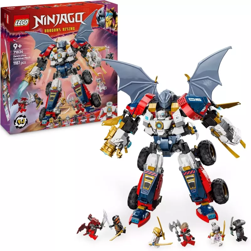 Boite officielle du set LEGO Ninjago 71834 Le robot ultra combo de Zane neuf scelle