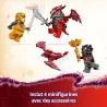 Combat des figurines Arin et Lord Ras avec katanas et marteau de combat set 71833