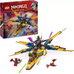 Boite officielle du set LEGO Ninjago 71833 Le super avion tempete de Ras et Arin neuf scelle