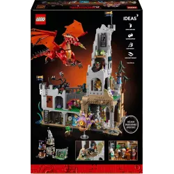 Verso de la boite LEGO Ideas 21348 montrant les monstres D&D et le code barre EAN 5702017599137
