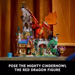 Interieur meuble de la taverne medievale et passages secrets du donjon LEGO D&D