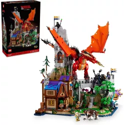 Boite officielle du set LEGO Ideas 21348 Donjons et Dragons L Histoire du Dragon Rouge neuf scelle
