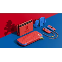 Pochette de protection officielle et station d'accueil rouge exclusive de l'edition limitee Nintendo Switch Mario