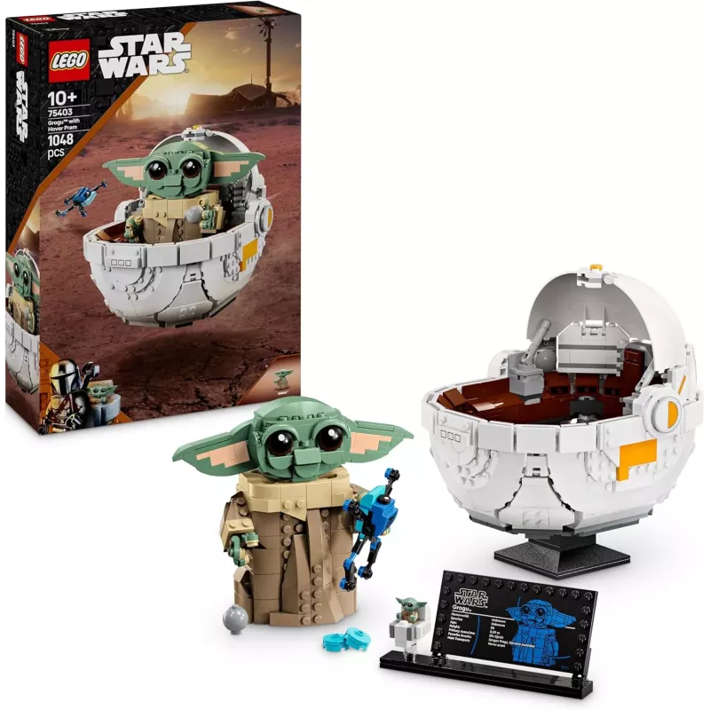Boite officielle du set LEGO Star Wars 75403 Grogu et son Landau Flottant neuf scelle