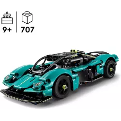 Lignes aerodynamiques et tunnels d air de l Aston Martin Valkyrie LEGO Technic vue du dessus
