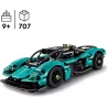 Lignes aerodynamiques et tunnels d air de l Aston Martin Valkyrie LEGO Technic vue du dessus