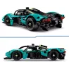 Hypercar Aston Martin Valkyrie LEGO Technic en exposition sur un meuble moderne