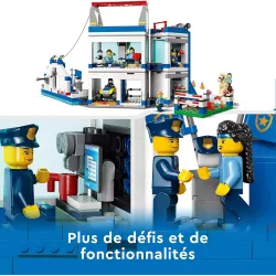 Figurines de policiers LEGO et cheval a l entrainement du set de police 60372