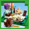 Attaque du bebe zombie repoussee devant le sanctuaire animalier LEGO Minecraft 21253
