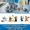 Figurines de scientifiques de la police et malfaiteurs du set LEGO City 60418
