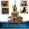 Vue arriere ouverte des 4 etages du bureau de Dumbledore LEGO 76402