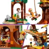 Vue d ensemble du set LEGO 42631 illustrant la grande tyrolienne et le pont suspendu