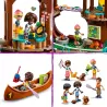 Detail des amenagements interieurs de la cabane et du feu de camp LEGO 42631
