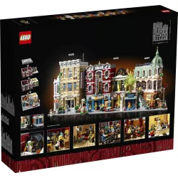 Verso de la boite LEGO Icons 10312 illustrant les fonctionnalites et le code barre EAN 5702017416625