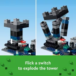 Gros plan sur les ruines de la cite antique et le coffre au tresor LEGO 21246