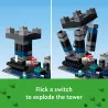 Gros plan sur les ruines de la cite antique et le coffre au tresor LEGO 21246