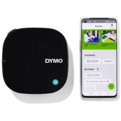 Etiqueteuse sans fil Dymo LetraTag 200B connectee en Bluetooth a un smartphone