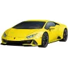 Vue dynamique trois quarts de la voiture Lamborghini Huracan EVO en puzzle 3D Ravensburger