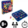 Vue du plateau horizontal et des pions a faire rebondir du jeu age temps Puissance 4 Folie