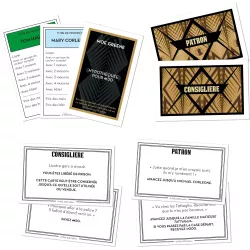Cartes propriété Alliance et Trahison du jeu de société Monopoly Le Parrain en français