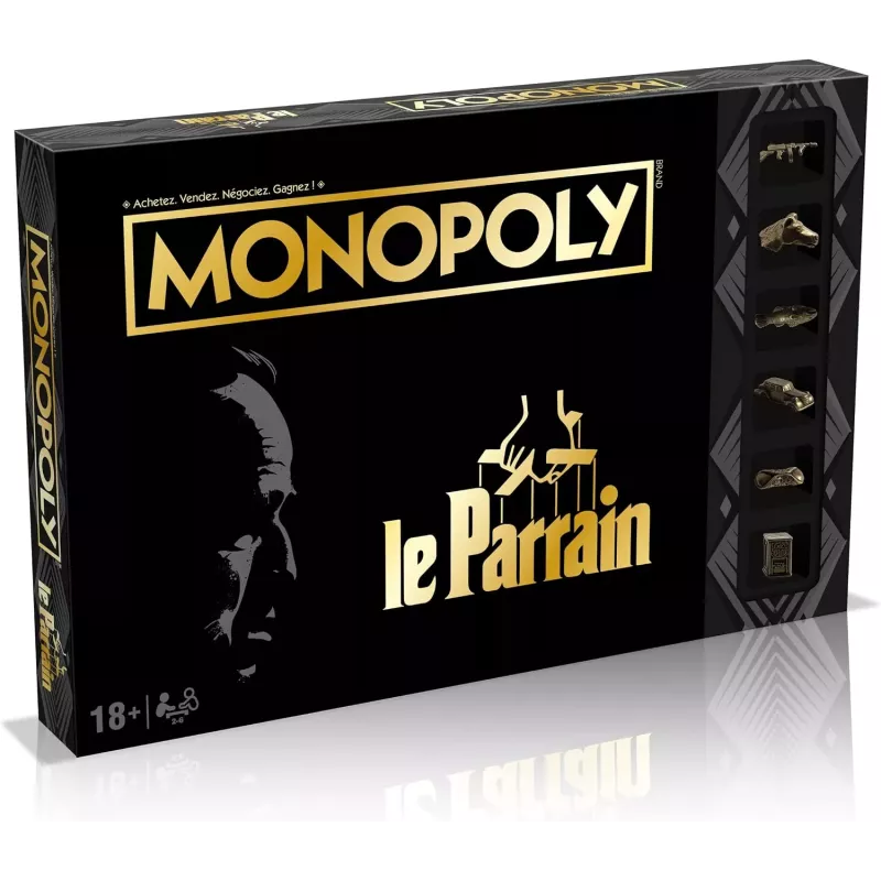 Boite officielle du jeu Monopoly Le Parrain Winning Moves 5036905044684 neuf scelle