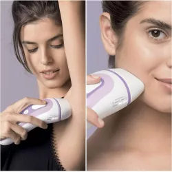 Utilisation de l epilateur a lumiere impulsee Braun Silk-expert Pro 3 PL3011