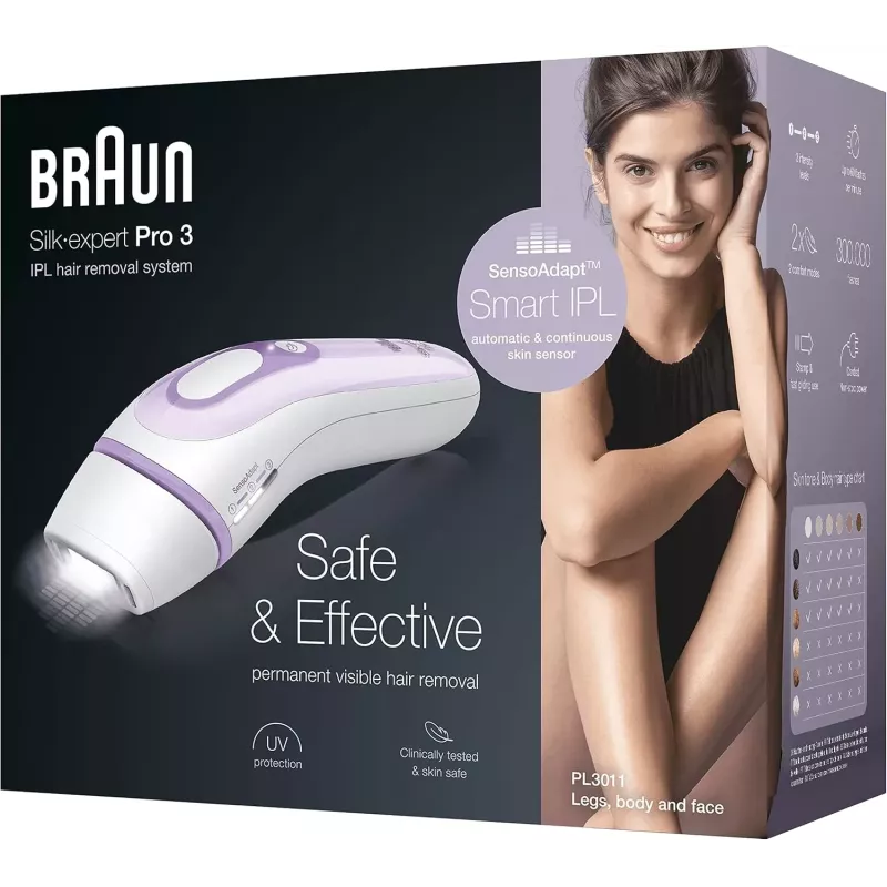 Boite officielle de l epilateur IPL Braun Silk-expert Pro 3 PL3011 4210201211075 neuf scelle