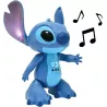 Gros plan sur les details du visage et les effets lumineux du Stitch interactif Lexibook