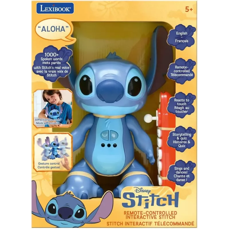 Boite officielle du robot Stitch interactif telecommande Lexibook 3380743114873 neuf scelle