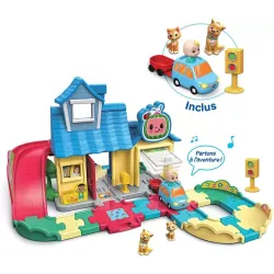 Playset complet de la maison a surprises CoComelon avec le vehicule interactif de JJ