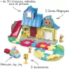 Playset complet de la maison a surprises CoComelon avec le vehicule interactif de JJ modules
