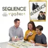 Partie du jeu de societe Sequence Harry Potter en cours avec les cartes et les jetons alignes sur le plateau