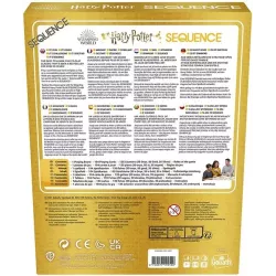 Verso de la boite du jeu Sequence Harry Potter illustrant les regles du jeu et le code barre EAN
