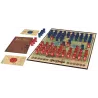 Vue d ensemble du plateau de jeu Stratego Original avec les pieces rouges et bleues deployees